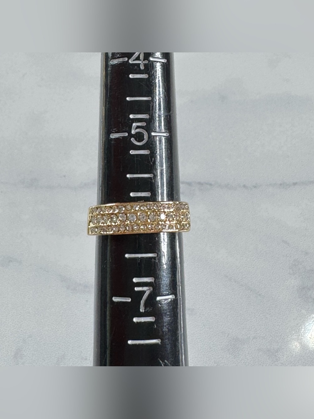 Classic Multi-Row Pave Band Ring - Size 6